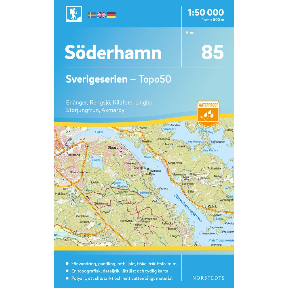 85 Söderhamn Sverigeserien 1:50 000